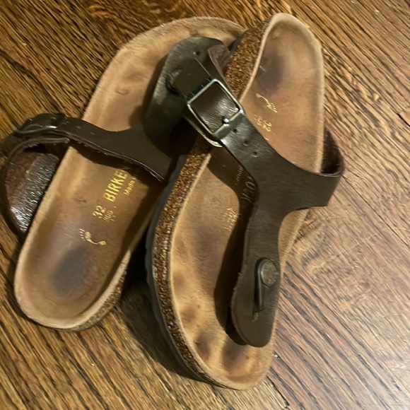 birkenstock brown sandals 1-1.5 - Picture 1 of 4